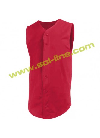 Pro Weight Full Button Down Sleeveless Baseball Jerseys